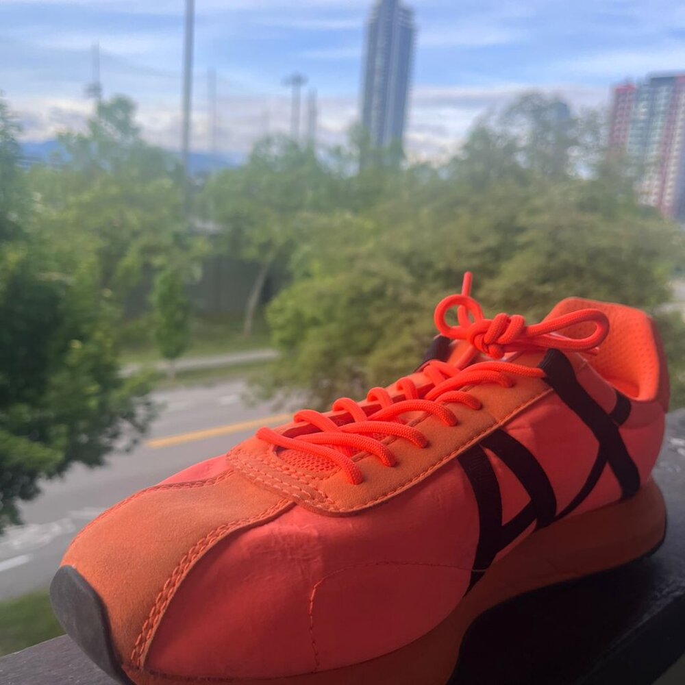 Armani Exchange Men's Sneakers | US 13 | Rare Neon Orange-Black | Lightly Used
